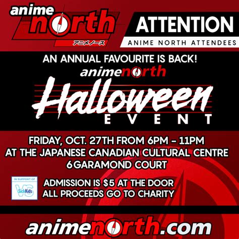 anime north 2023 hours|anime north halloween 2023 schedule.